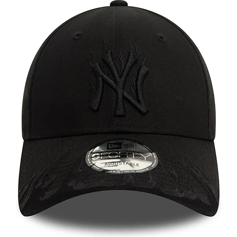 cappellino-con-visiera-curva-nero-regolabile-con-logo-nero-9forty-flame-di-new-york-yankees-mlb-di-new-era