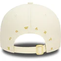 cappellino-curvo-beige-regolabile-9forty-di-hogwarts-harry-potter-di-new-era