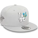 cappello-piatto-grigio-snapback-9fifty-seasonal-flower-dei-los-angeles-dodgers-mlb-di-new-era