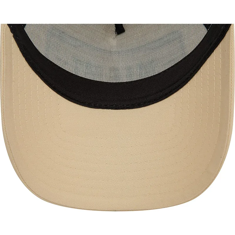 cappelli-curva-beige-snapback-a-frame-license-plate-dei-miami-ciudades-y-playas-di-new-era
