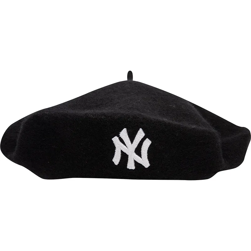 basco-nero-da-donna-wool-beret-dei-new-york-yankees-mlb-di-new-era