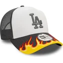 cappellino-trucker-bianco-e-grigio-a-frame-flame-los-angeles-dodgers-mlb-di-new-era
