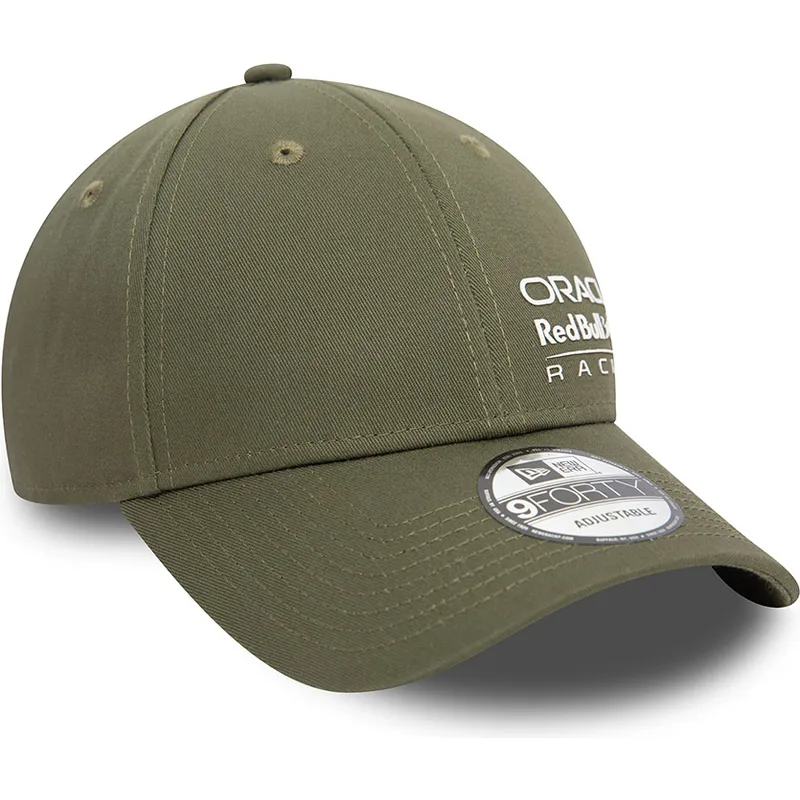 cappellino-con-visiera-curva-verde-regolabile-9forty-seasonal-di-red-bull-racing-formula-1-di-new-era