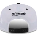 cappellino-curvo-bianco-e-nero-snapback-golfer-chrome-logo-dei-los-angeles-dodgers-mlb-di-new-era