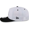 cappellino-curvo-bianco-e-nero-snapback-golfer-con-logo-cromato-new-york-yankees-mlb-di-new-era