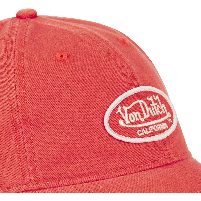 cappellino-visiera-curva-arancione-regolabile-log-fla-di-von-dutch