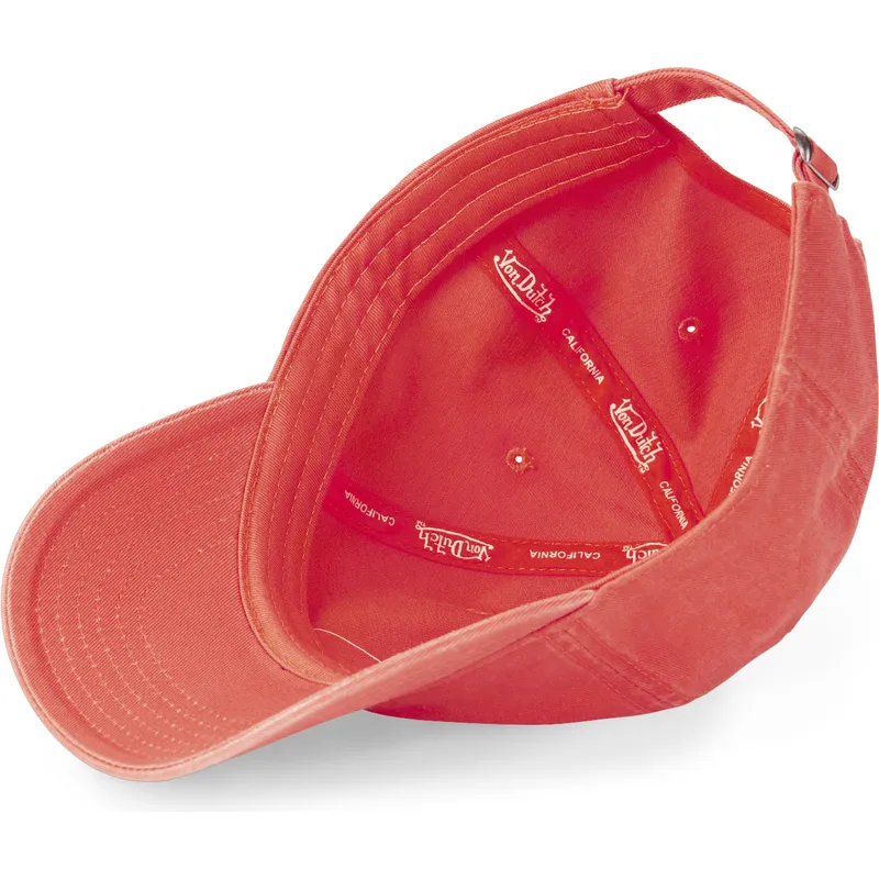 cappellino-visiera-curva-arancione-regolabile-log-fla-di-von-dutch