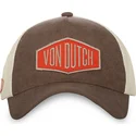 cappello-trucker-marrone-bro-ct-di-von-dutch