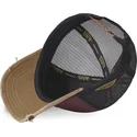 cappellino-trucker-bordeaux-nero-e-marrone-crew18-di-von-dutch