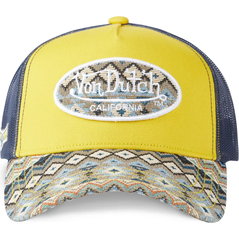cappellino-trucker-giallo-e-blu-marino-eth02-di-von-dutch