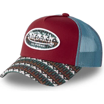 Cappellino trucker rosso e blu ETH03 di Von Dutch