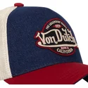 cappellino-snapback-curvo-blu-beige-e-rosso-vint05-di-von-dutch