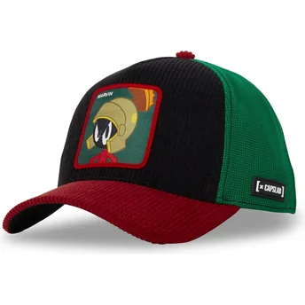 Capslab Marvin the Martian LOO10 MAR Looney Tunes Black, Green and Red Trucker Hat