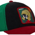 gorra-trucker-nera-verde-e-rossa-marvin-il-marziano-loo10-mar-looney-tunes-di-capslab
