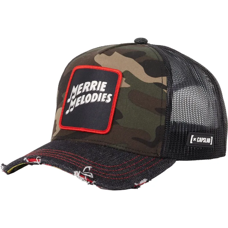 cappellino-trucker-camouflage-e-nero-merry-melodies-loo10-fol-looney-tunes-di-capslab