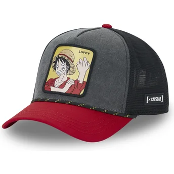 Cappello trucker nero e rosso Monkey D. Luffy OP4 MUG One Piece di Capslab