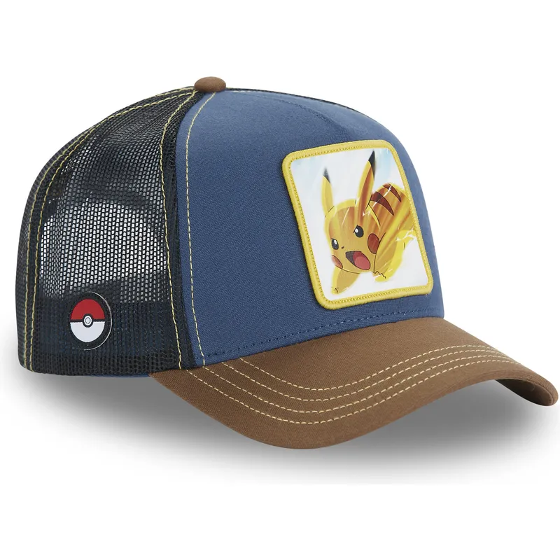 cappellino-trucker-blu-marino-e-marrone-pikachu-pkm5-pik-pokemon-di-capslab