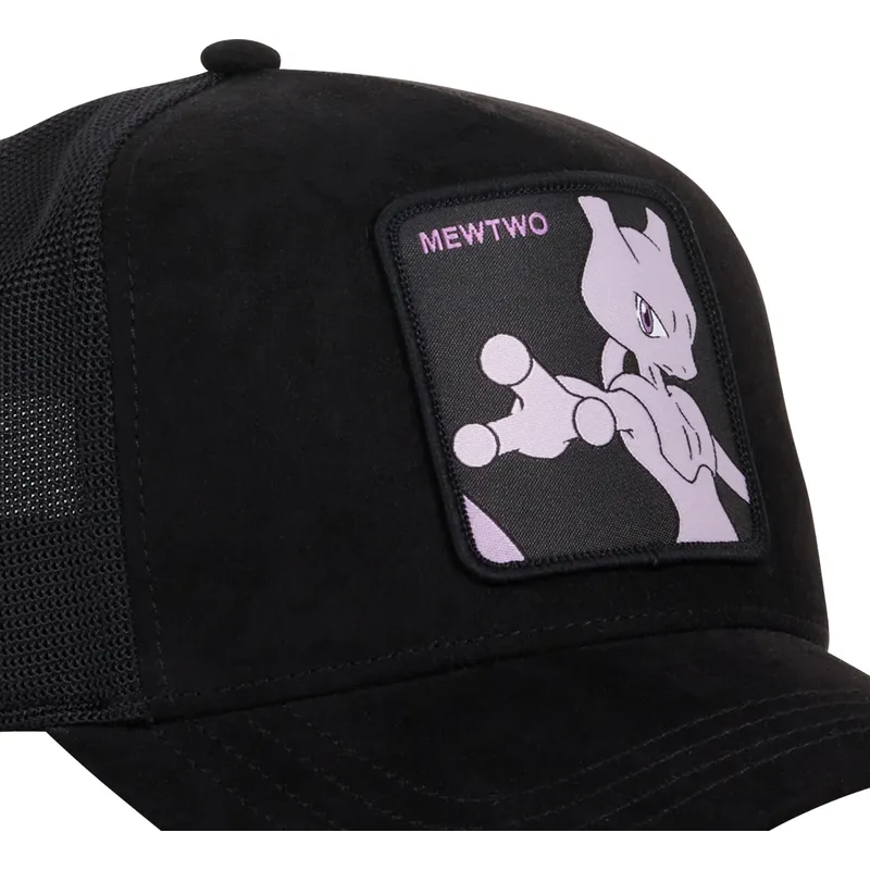cappello-trucker-nero-mewtwo-pmk5-mew-pokemon-di-capslab