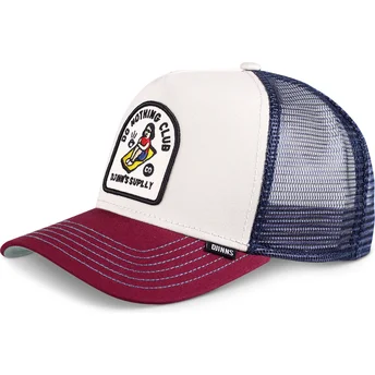 Cappellino trucker granata e blu Do Nothing Club HFT DNC 1.3 di Djinns