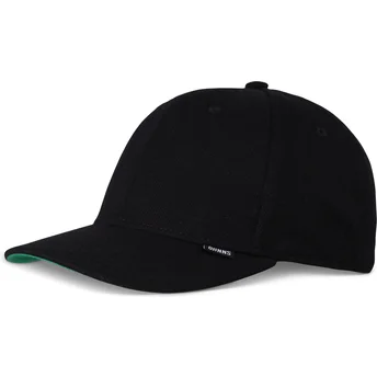 Cappellino curvo nero regolabile TrueFit Lazy Piquet di Djinns
