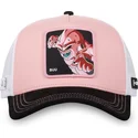 cappellino-trucker-rosa-bianco-e-nero-kid-buu-dbz8-buu-dragon-ball-di-capslab