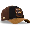 cappello-trucker-nero-e-marrone-daffy-duck-loo10-daf-looney-tunes-di-capslab