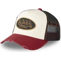 cappellino-trucker-beige-nero-e-rosso-grre-di-von-dutch