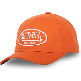 Cappellino curvo arancione regolabile LOF C11 di Von Dutch