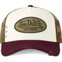 cappellino-trucker-beige-marrone-e-rosso-mubu-di-von-dutch