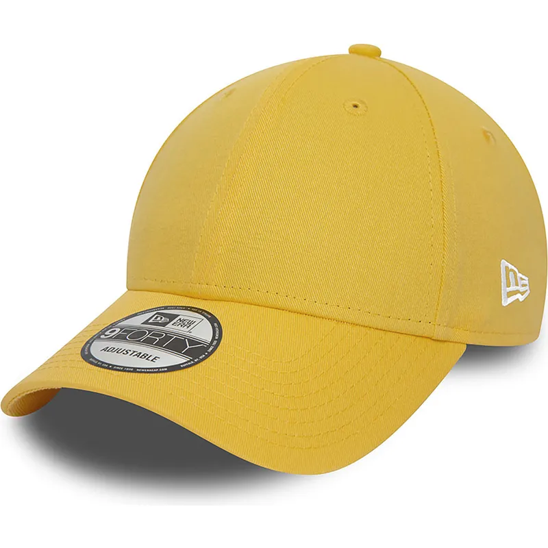 cappellino-curvo-giallo-regolabile-9forty-essential-di-new-era