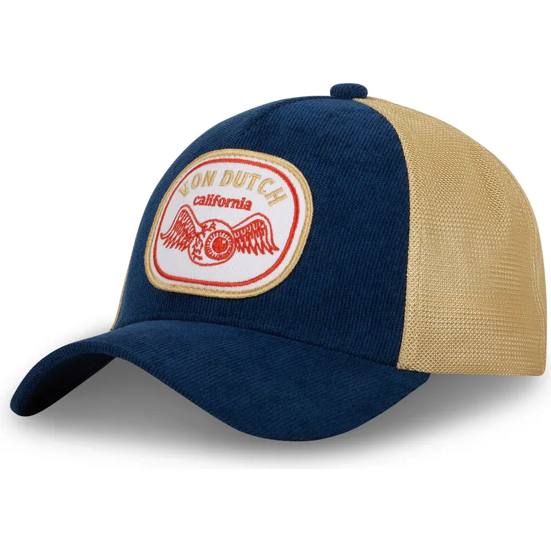 cappellino-trucker-blu-marino-e-beige-blu-ct-di-von-dutch