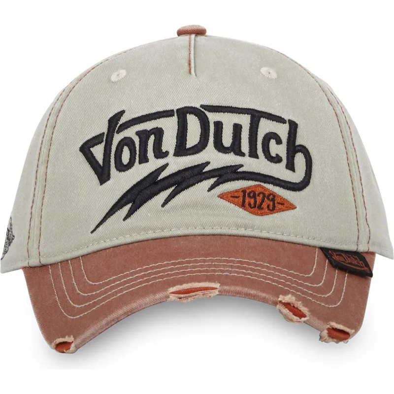 cappellino-curvo-verde-e-marrone-regolabile-thu-cb-di-von-dutch