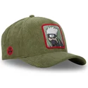 cappellino-verde-snapback-con-visiera-curva-kakashi-hatake-ns3-cor-naruto-di-capslab