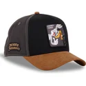 cappellino-curvo-nero-e-marrone-snapback-bugs-bunny-e-daffy-duck-loo10-bad-looney-tunes-di-capslab