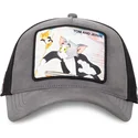 cappellino-trucker-grigio-e-nero-tom-e-jerry-taj5-tom-looney-tunes-di-capslab