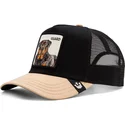 cappellino-trucker-nero-e-beige-cane-rottweiler-the-guard-dog-the-farm-di-goorin-bros
