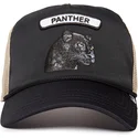 cappellino-trucker-nero-e-beige-pantera-gb2-black-panther-the-rocker-the-farm-di-goorin-bros