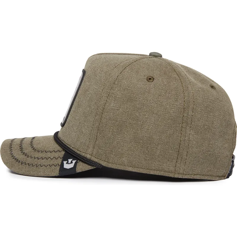 cappellino-visiera-curva-verde-snapback-volpe-foxy-duck-canvas-the-farm-di-goorin-bros