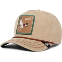 cappellino-visiera-curva-beige-snapback-papera-lucky-duck-canvas-the-farm-di-goorin-bros
