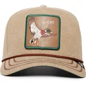 cappellino-visiera-curva-beige-snapback-papera-lucky-duck-canvas-the-farm-di-goorin-bros