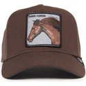 cappello-snapback-marrone-con-visiera-curva-dark-horse-field-100-all-season-wool-the-farm-di-goorin-bros