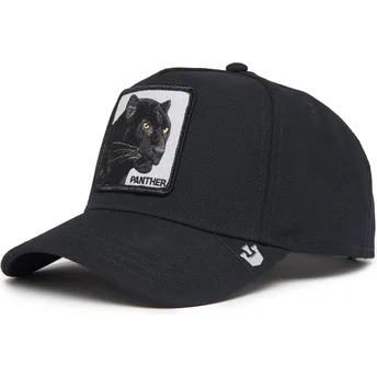 Goorin Bros. Curved Brim Black Panther Field 100 All Season Wool The Farm Black Snapback Cap