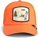 goorin-bros-duck-game-maybe-park-range-the-farm-orange-trucker-hat