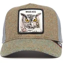 cappellino-trucker-multicolore-gufo-wise-ass-moon-owl-uk-plaid-the-farm-di-goorin-bros