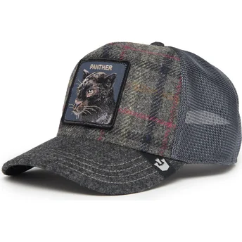 Goorin Bros. Moon Panther UK Plaid The Farm Grey Trucker Hat