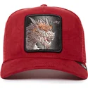cappellino-trucker-rosso-dragone-fury-the-suede-dragon-the-farm-di-goorin-bros