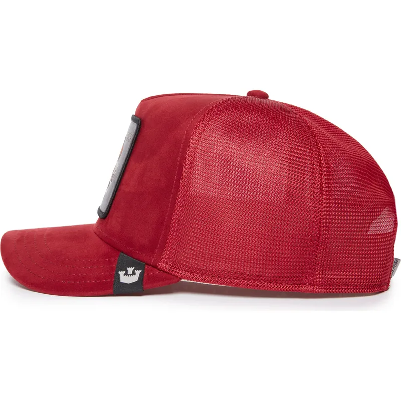 cappellino-trucker-rosso-dragone-fury-the-suede-dragon-the-farm-di-goorin-bros