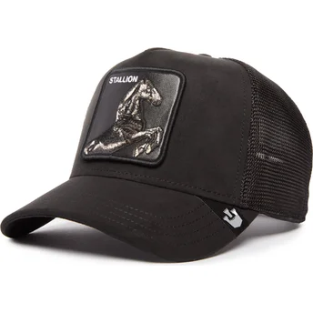 gorra-trucker-nera-cavallo-the-suede-stallion-blacked-out-the-farm-di-goorin-bros