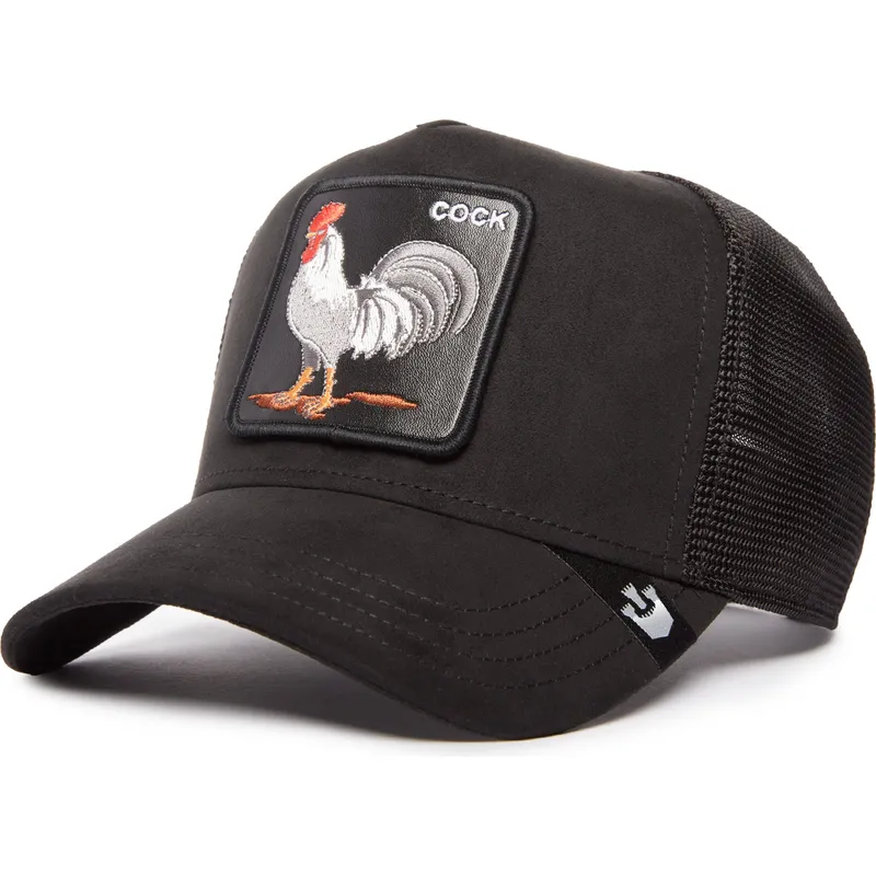 cappellino-trucker-nero-gallo-cock-the-suede-rooster-blacked-out-the-farm-di-goorin-bros