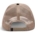 gorra-trucker-beige-e-nera-serpente-the-vicious-snake-eco-brutalism-the-farm-di-goorin-bros